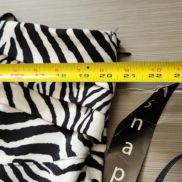 NWT Zebra Print One Shoulder Dress - Picture 12 of 17